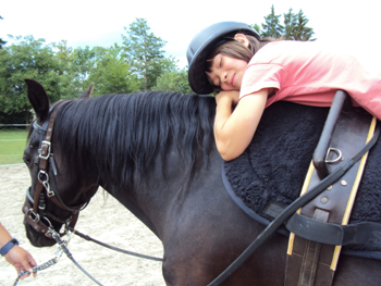 Entspannung auf dem Pferd